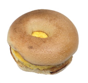 Bagel with egg and cheese